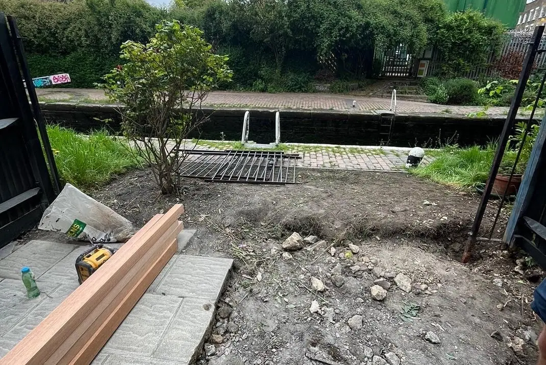 Victoria Park garden, during construction (1)