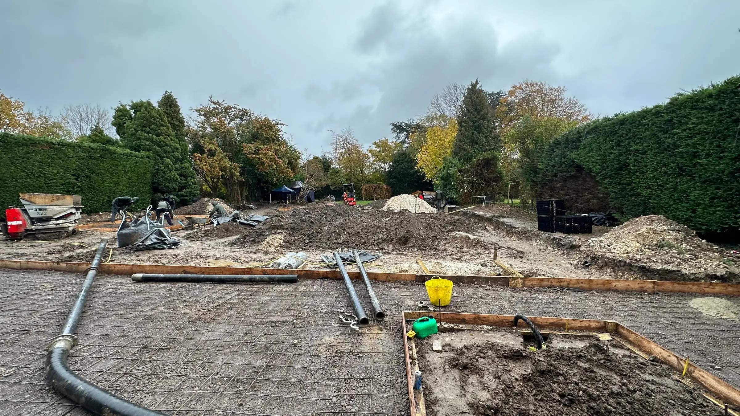 Sutton garden, during construction (1)