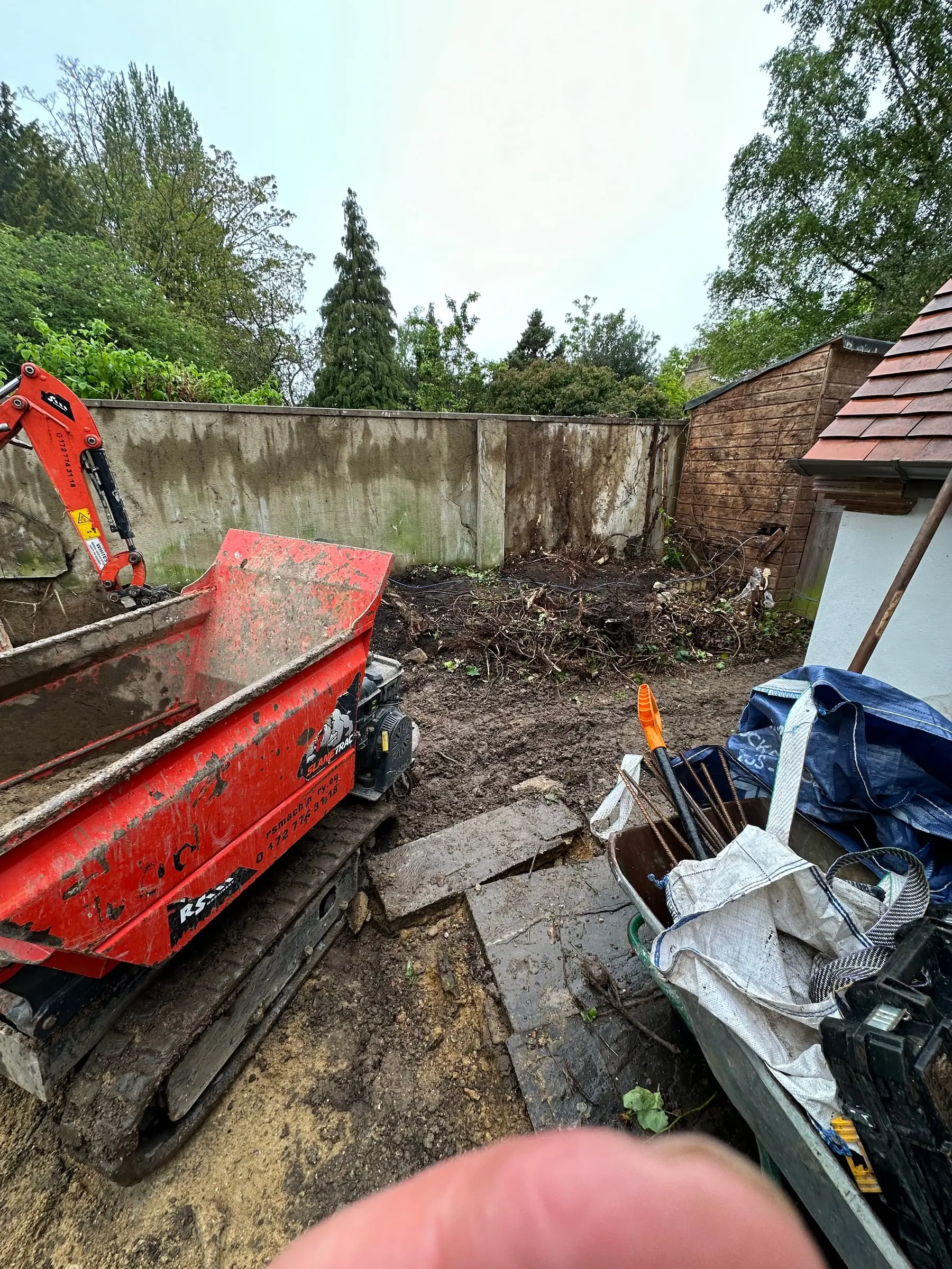 Muswell Hill garden, during construction (2)