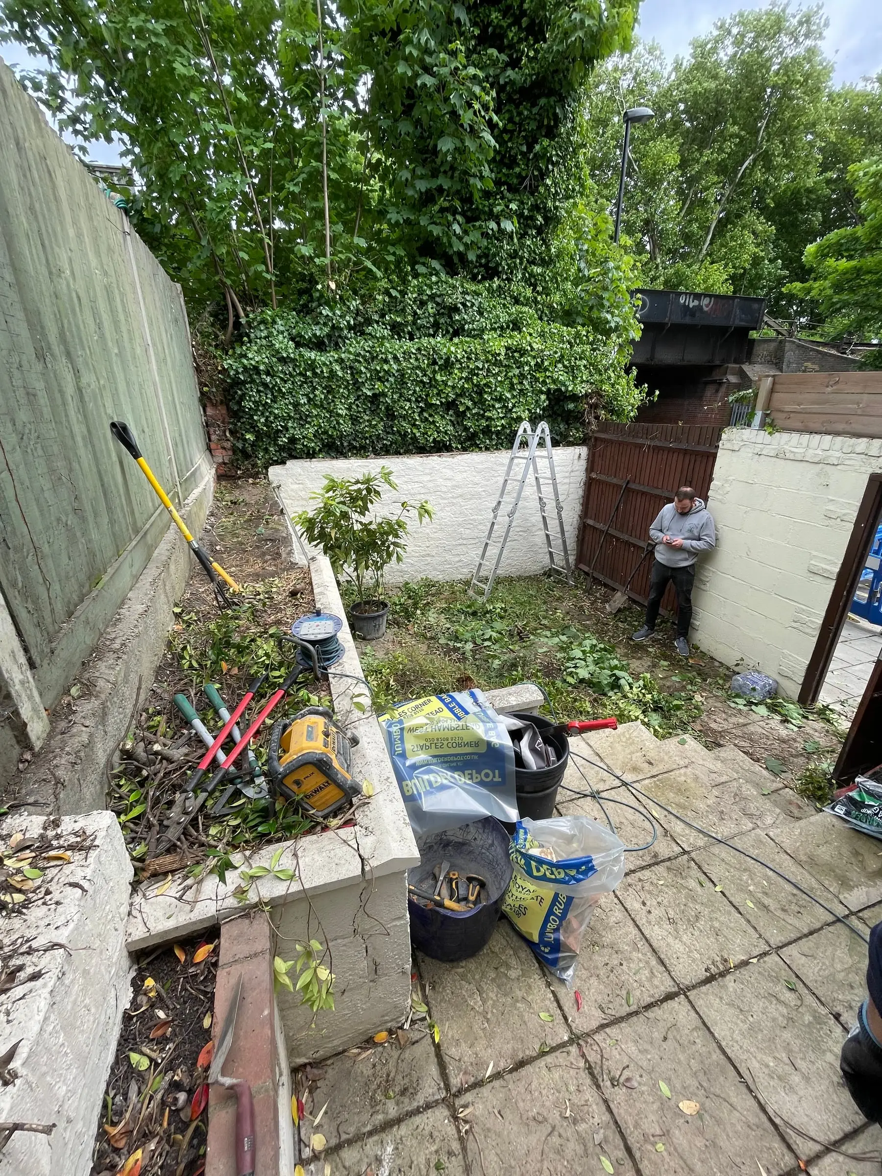 Crofton Park garden, during construction (1)
