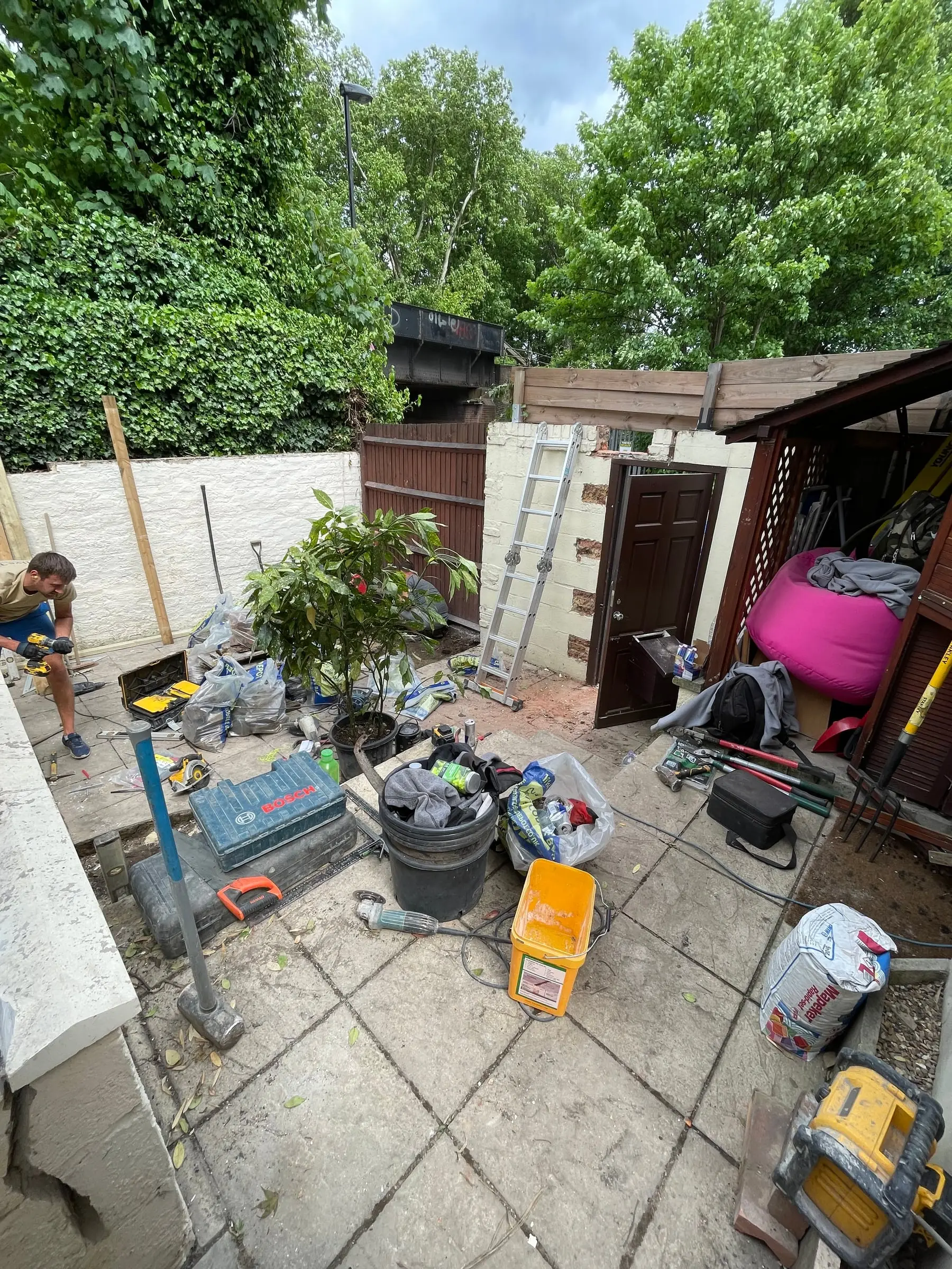Crofton Park garden, during construction (2)