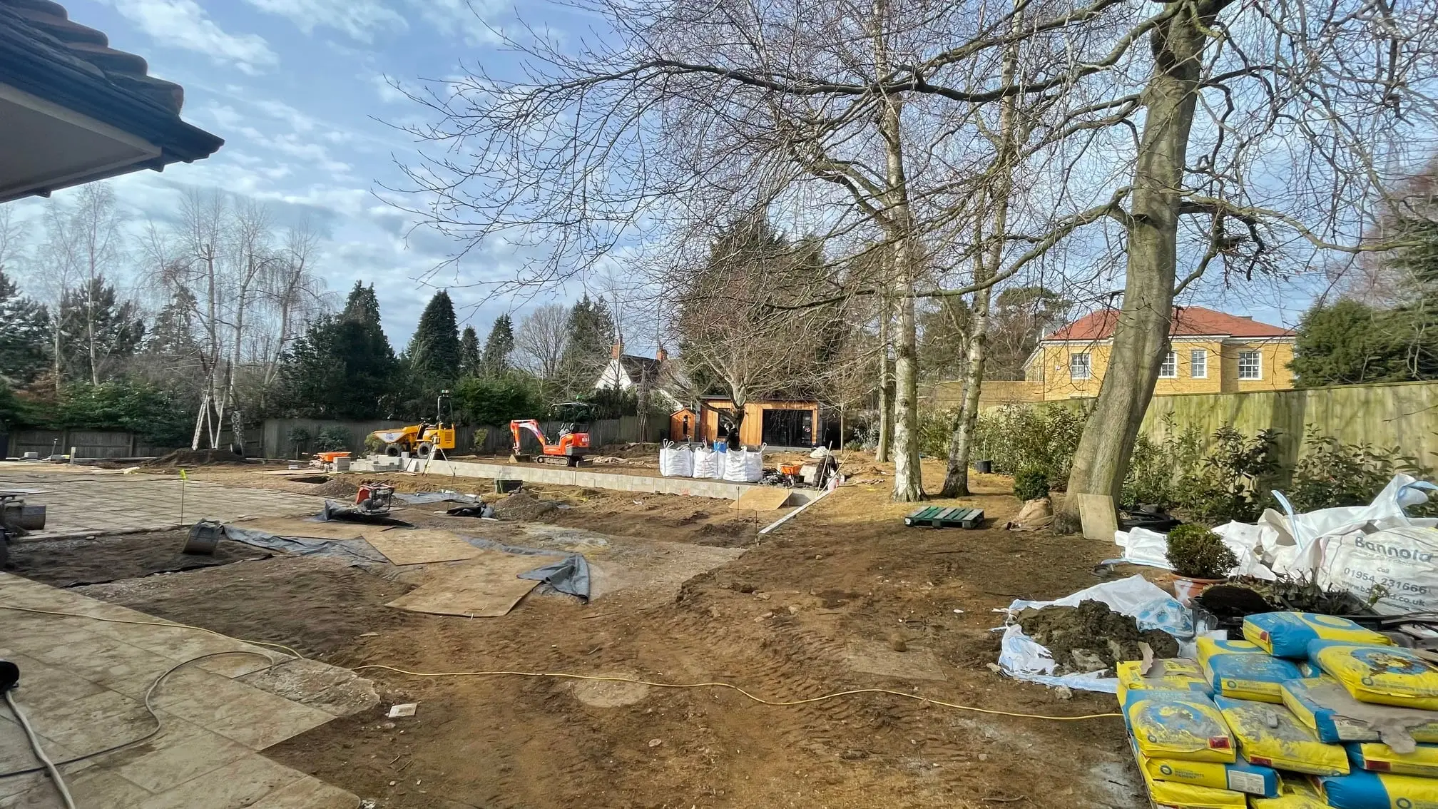 Woburn Sands garden, during construction (3)