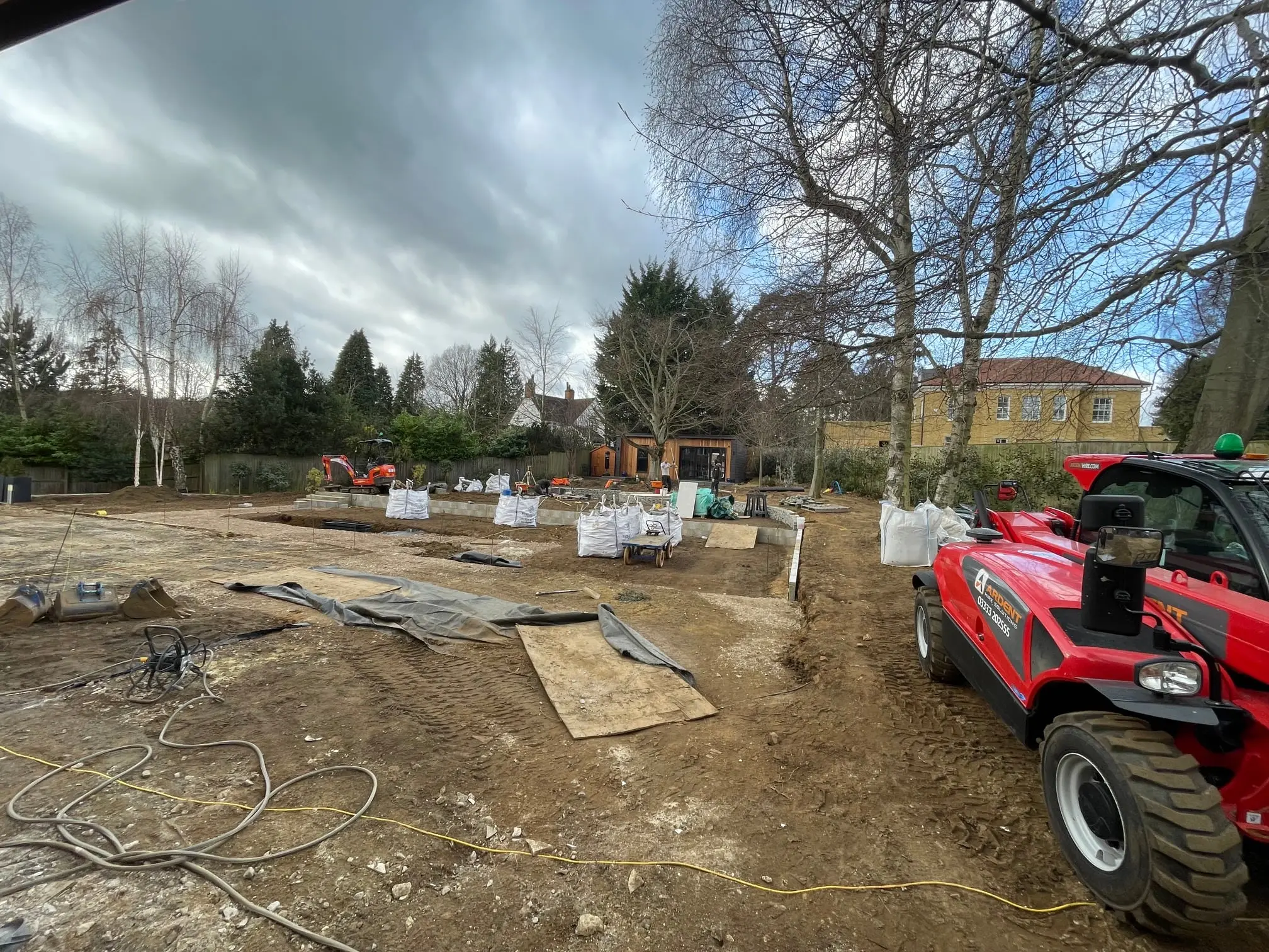 Woburn Sands garden, during construction (5)